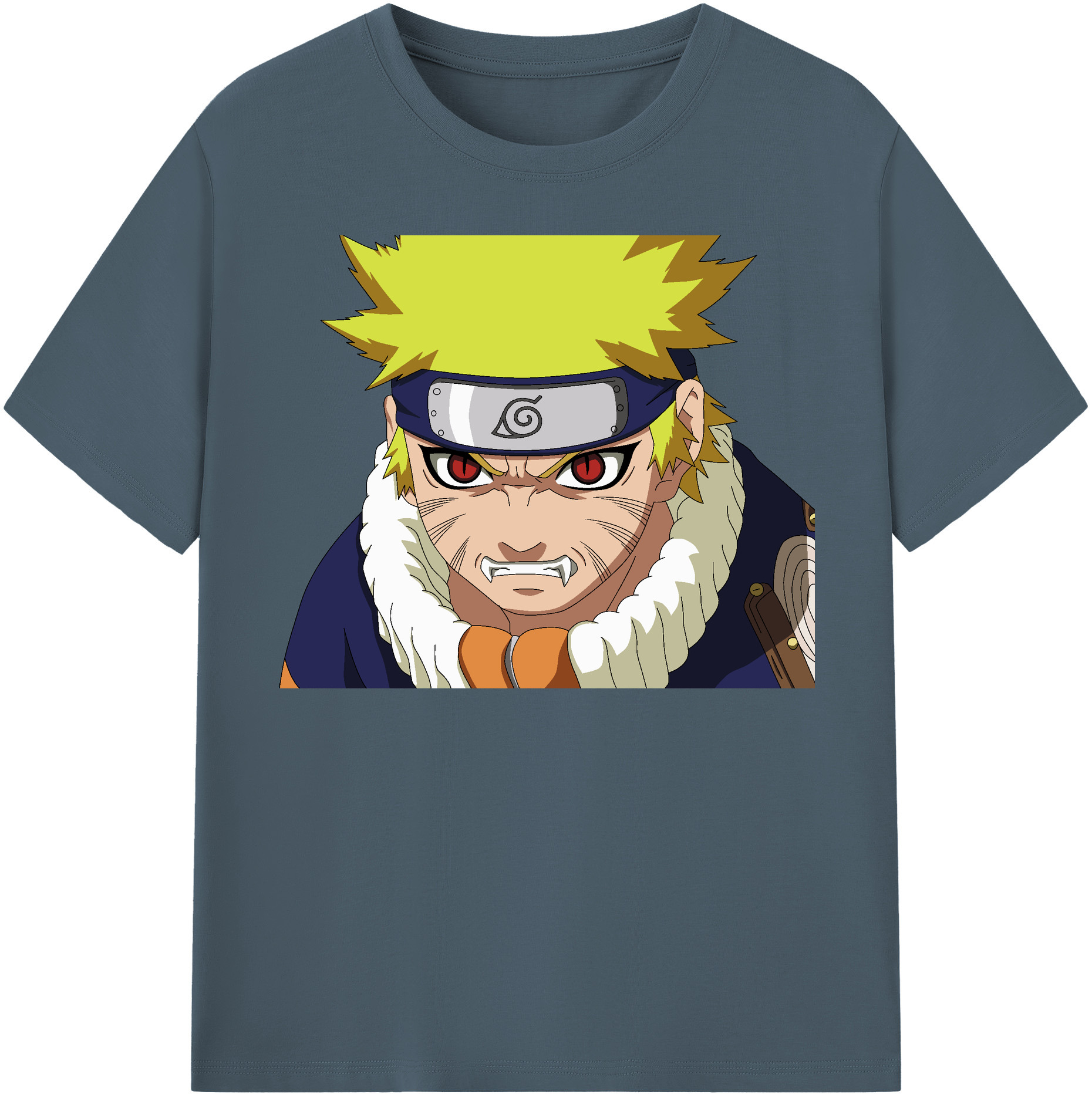 （画像用） NARUTO -ナルト- うずまき ナルト Uzumaki Naruto 綿100％半袖Tシャツ（フロントプリント）